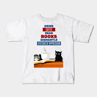 coffee and book Kids T-Shirt